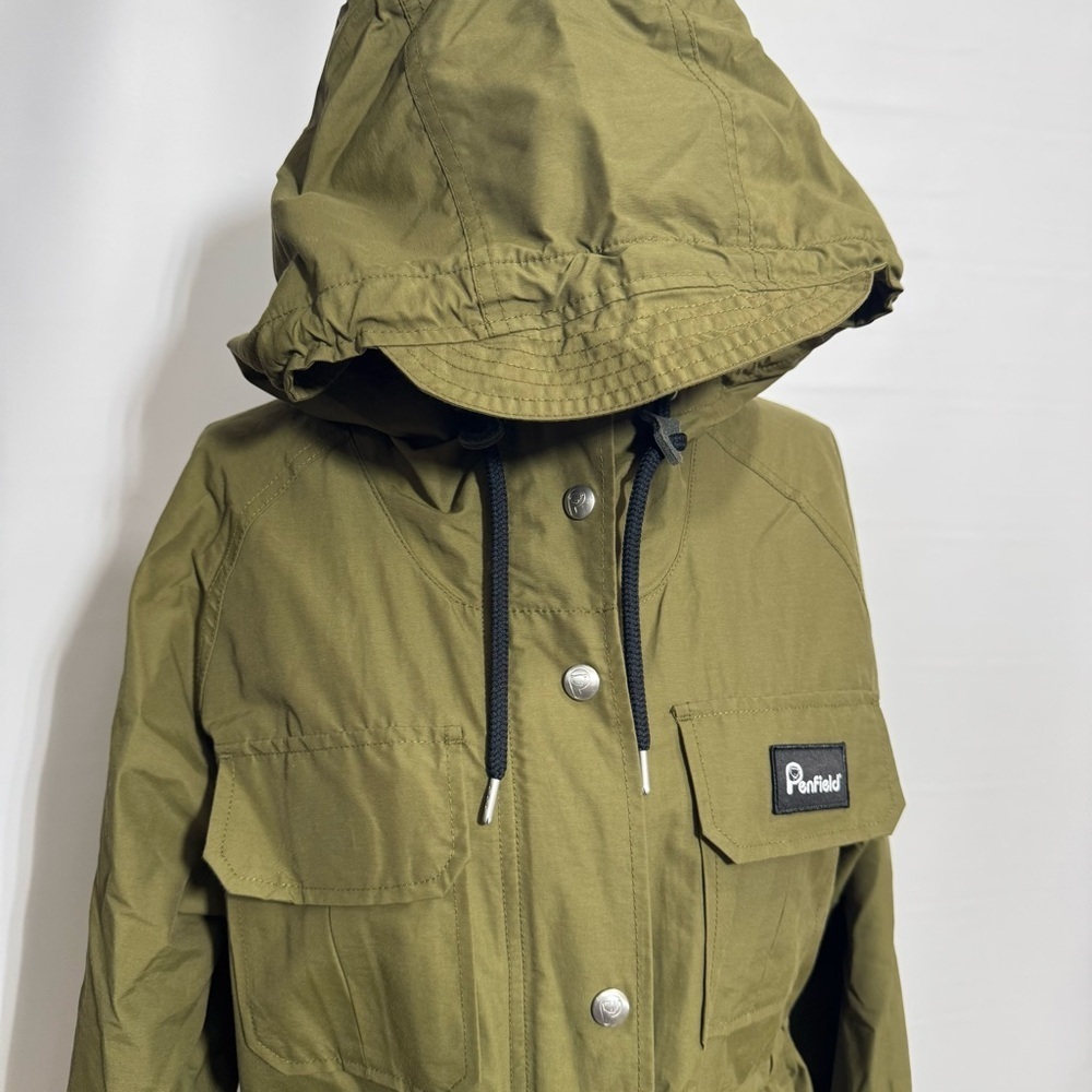 Madewell x Penfield • Kasson Flannel Lined Rain Field Cargo Jacket Olive Green S - Picture 9 of 16